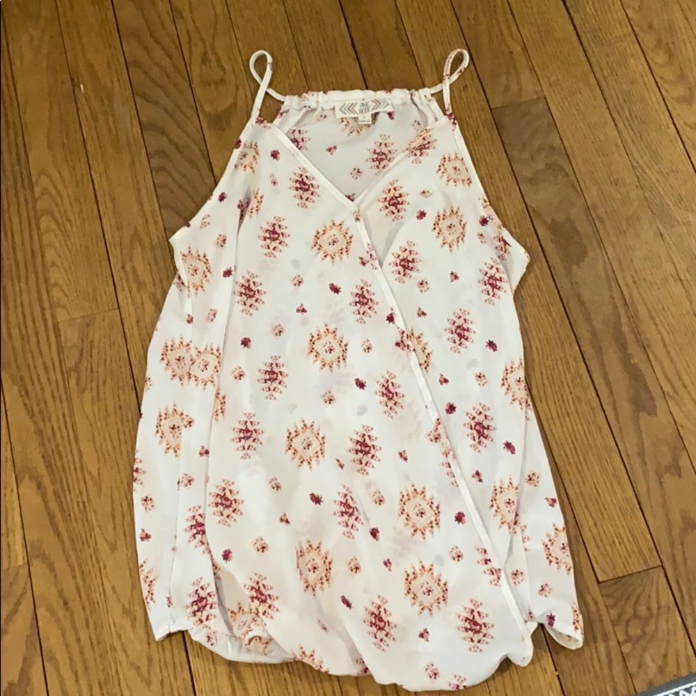 White blouse tank